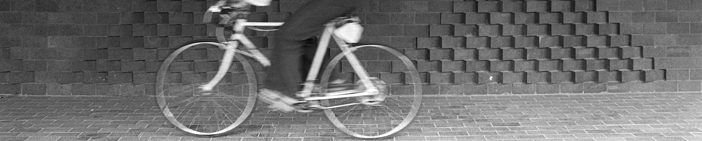 person on bike, Loggia wall