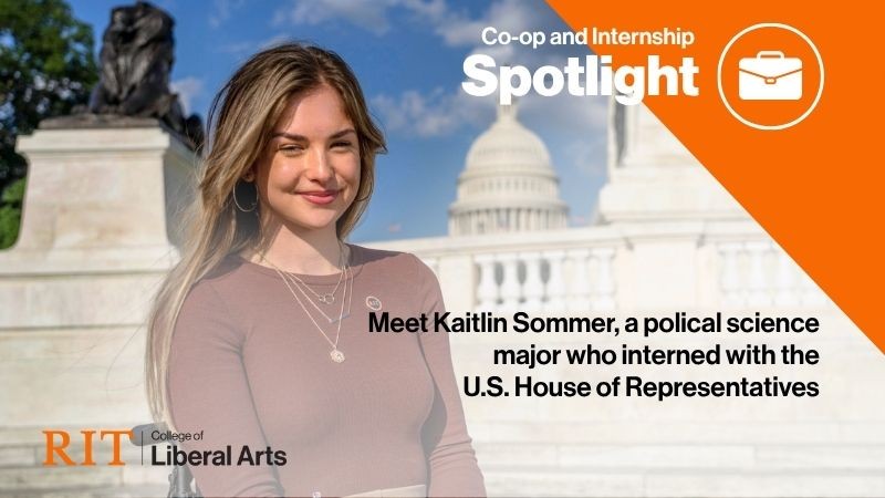 a photo and graphic featuring kaitlin