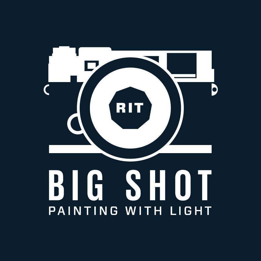 black and white graphic logo for RIT Big Shot