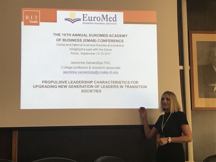 Dr. Jasminka Samardžija participated at The 10th Annual EuroMed Academy of Business Conference