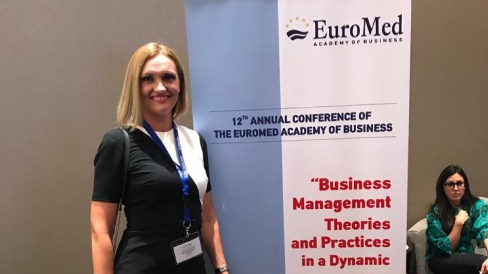 Dr. Jasminka Samardžija presents paper at a business management conference in Greece