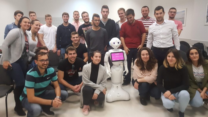 Humanoid robot Pepper talks about STEM at RIT Croatia