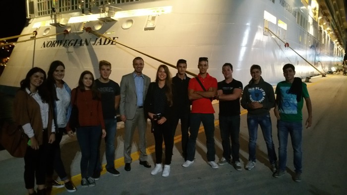 IHSM students visited the Norwegian Jade cruise ship in Dubrovnik