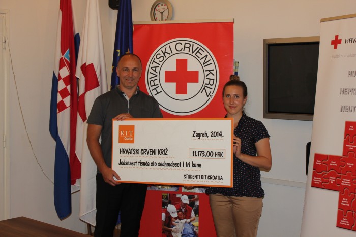 RIT CROATIA STUDENTS DONATED FUNDS TO HELP THOSE AFFECTED BY THE FLOODS 