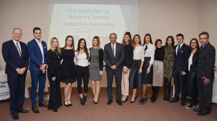 RIT Croatia's Chapter of Eta Sigma Delta Honorary Society at the Dubrovnik campus has inducted 12 new members!