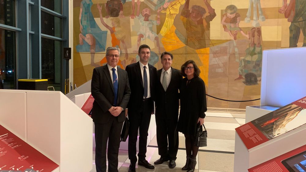 RIT representatives at the opening of the “Dubrovnik, A Scarred City – The Destruction and Restoration of Dubrovnik 1991-2000” exhibition at the UN Headquarters in New York