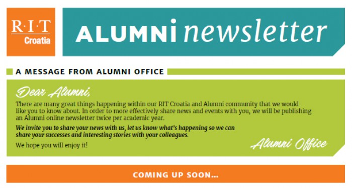 The first RIT Croatia Alumni Newsletter is out!