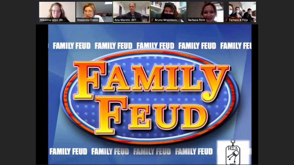 When everything stops, our students keep going: First online Family Feud organized by RIT Croatia’s Eta Sigma Delta