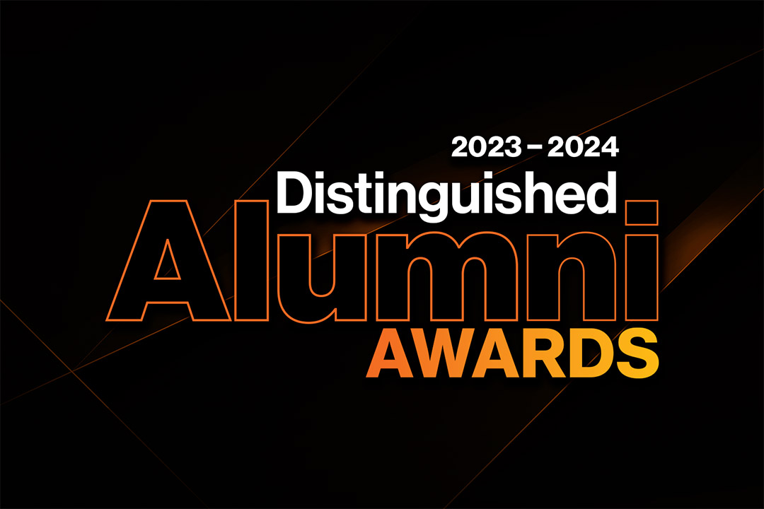 Distinguished alumni awards graphic