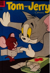 Poster of Tom and Jerry with Tom holding Jerry captive