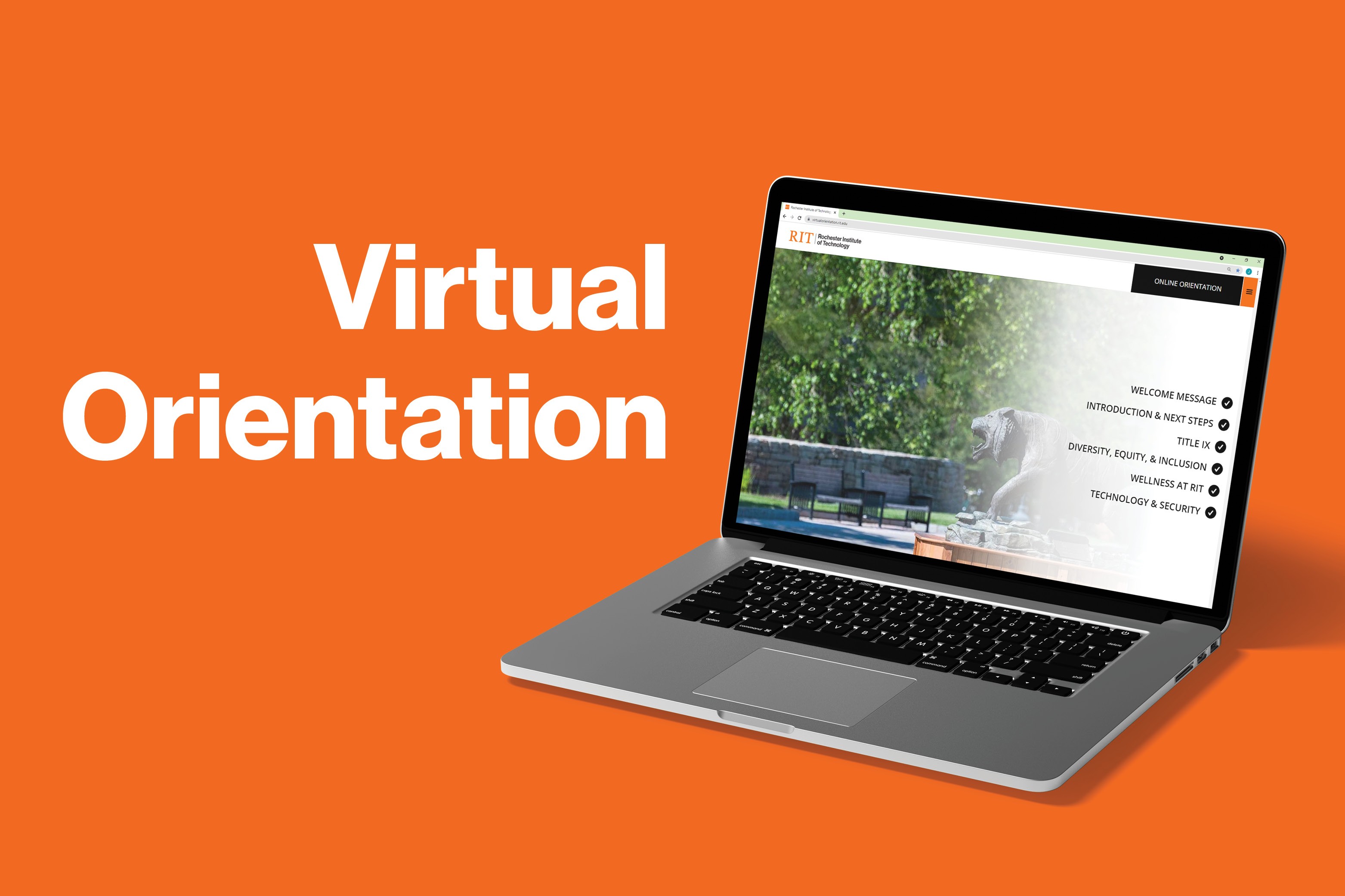 Virtual Orientation Welcome Screen