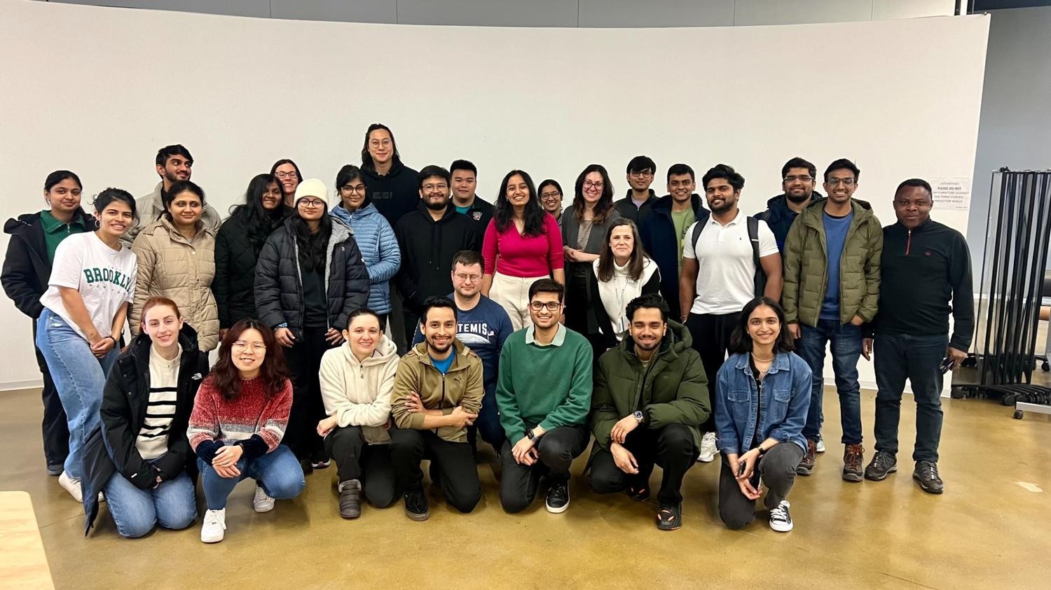 A group of students at an RIT Graduate School event