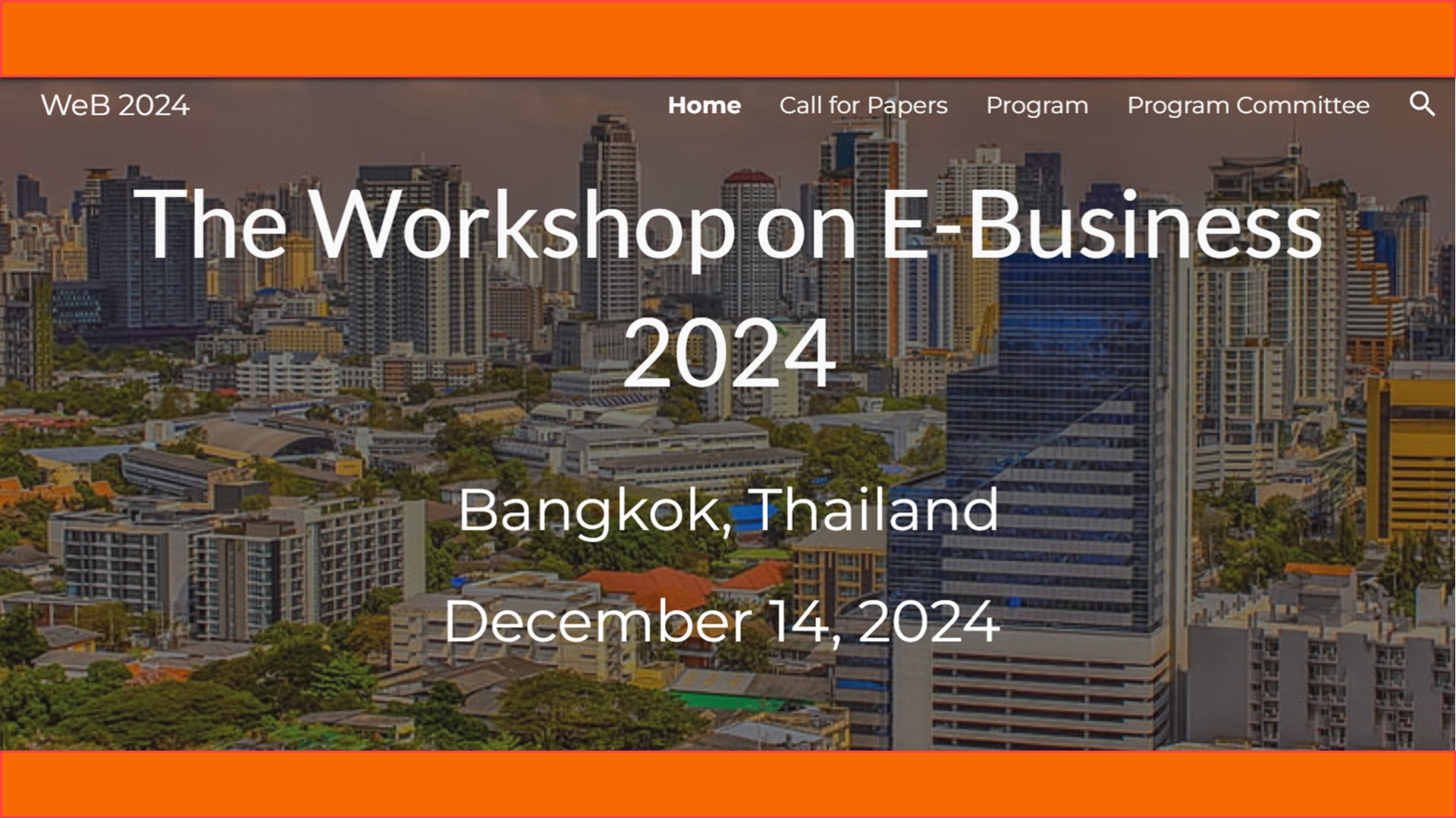 The Workshop on E-Business 2024