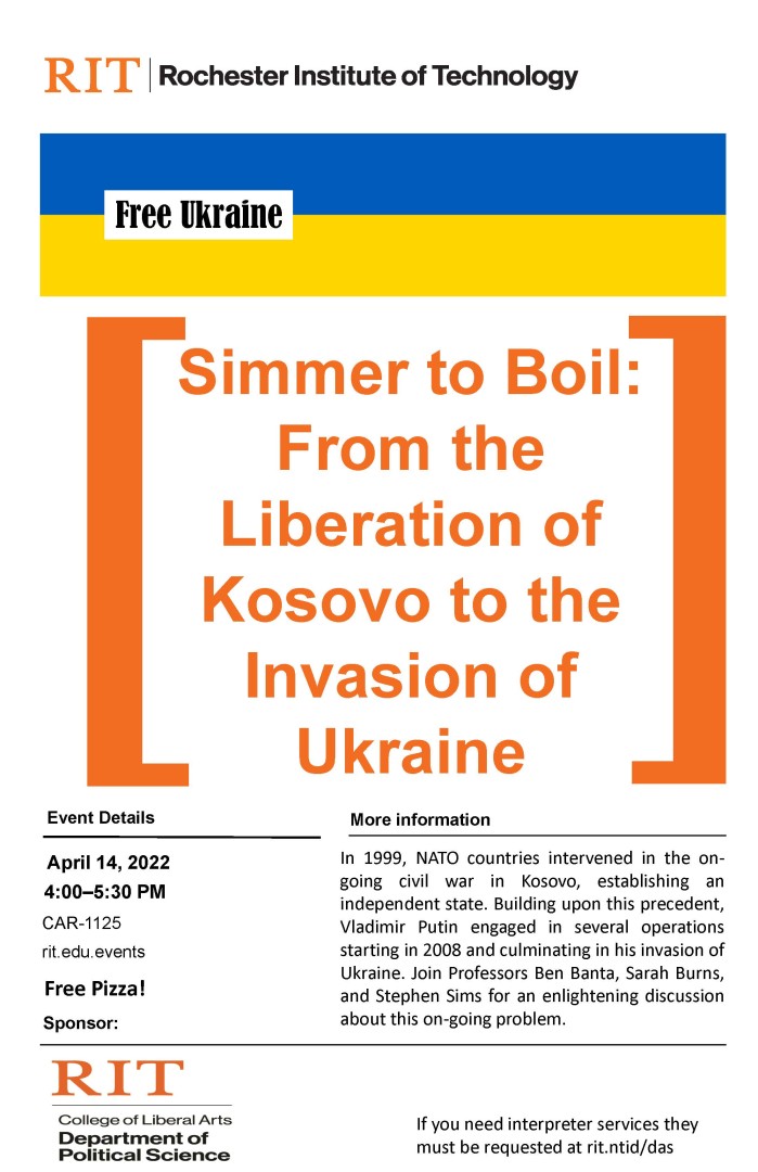 Simmer to Boil: From the Liberation of Kosovo to the Invasion of Ukraine