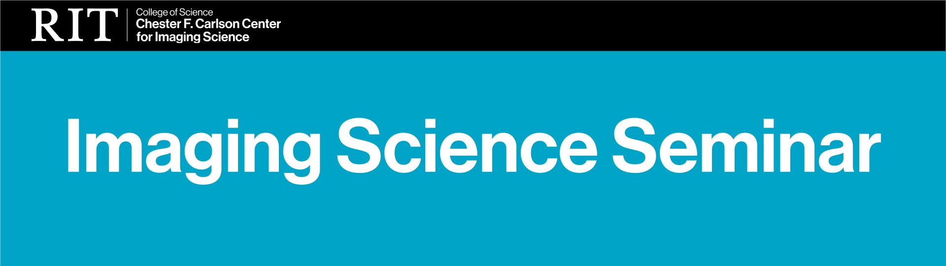 Imaging Science Seminar Banner