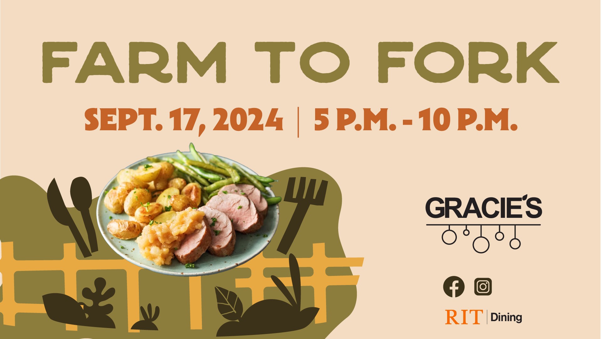 Farm to Fork on Sept. 17 5-10 p.m. at Gracie's 