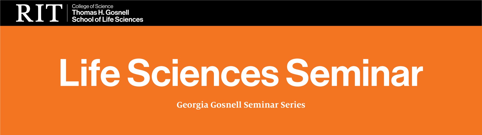 Life Sciences seminar banner