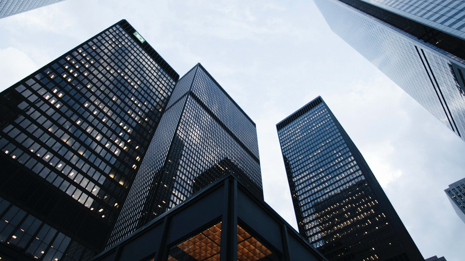 Low angle shot of skyscrapers