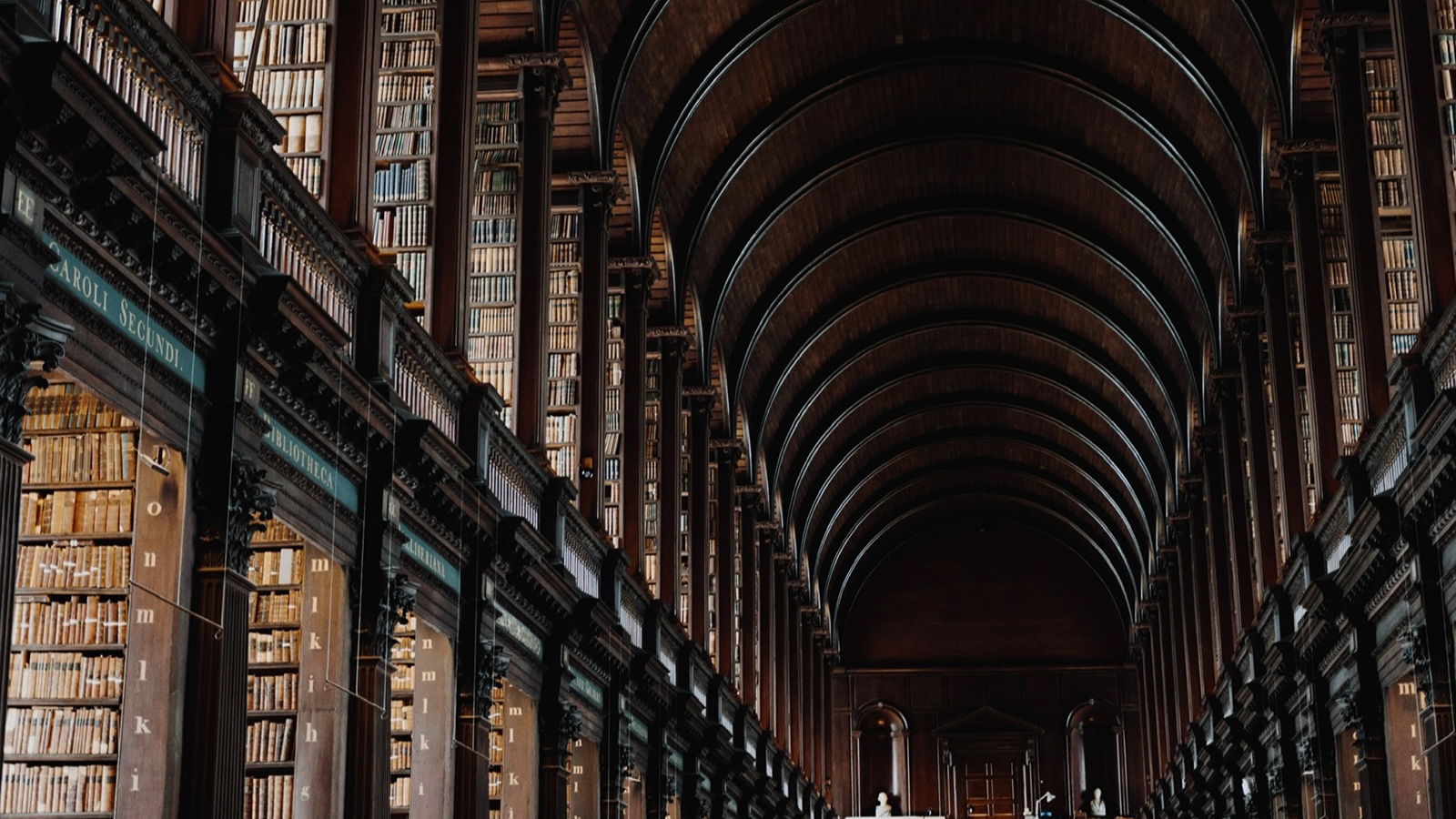 A vast library of legal books