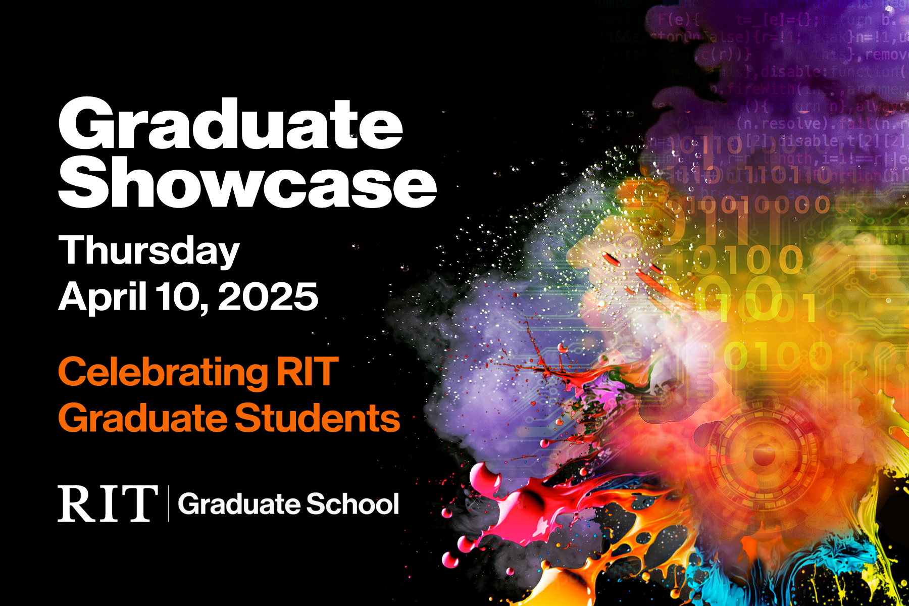 save the date RIT Graduate Showcase April 11 2025