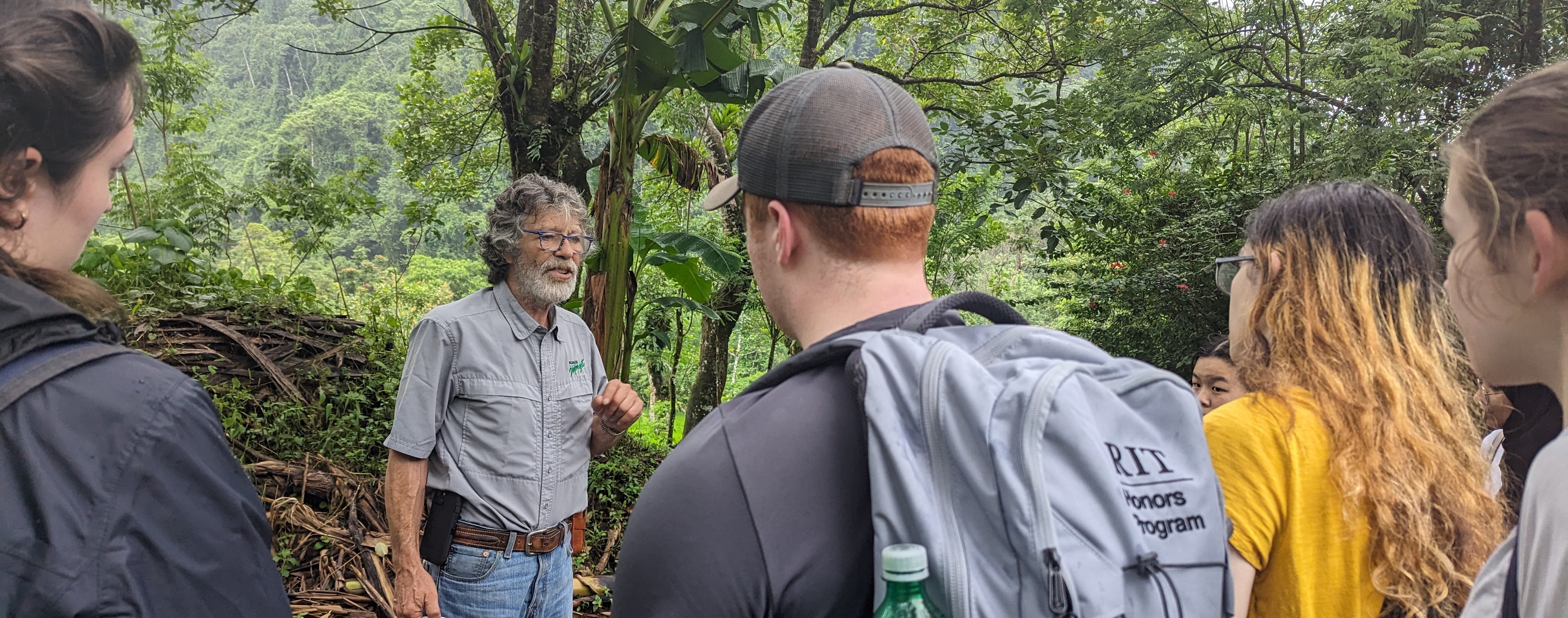 Costa Rica AB students learning from Rancho Margot founder