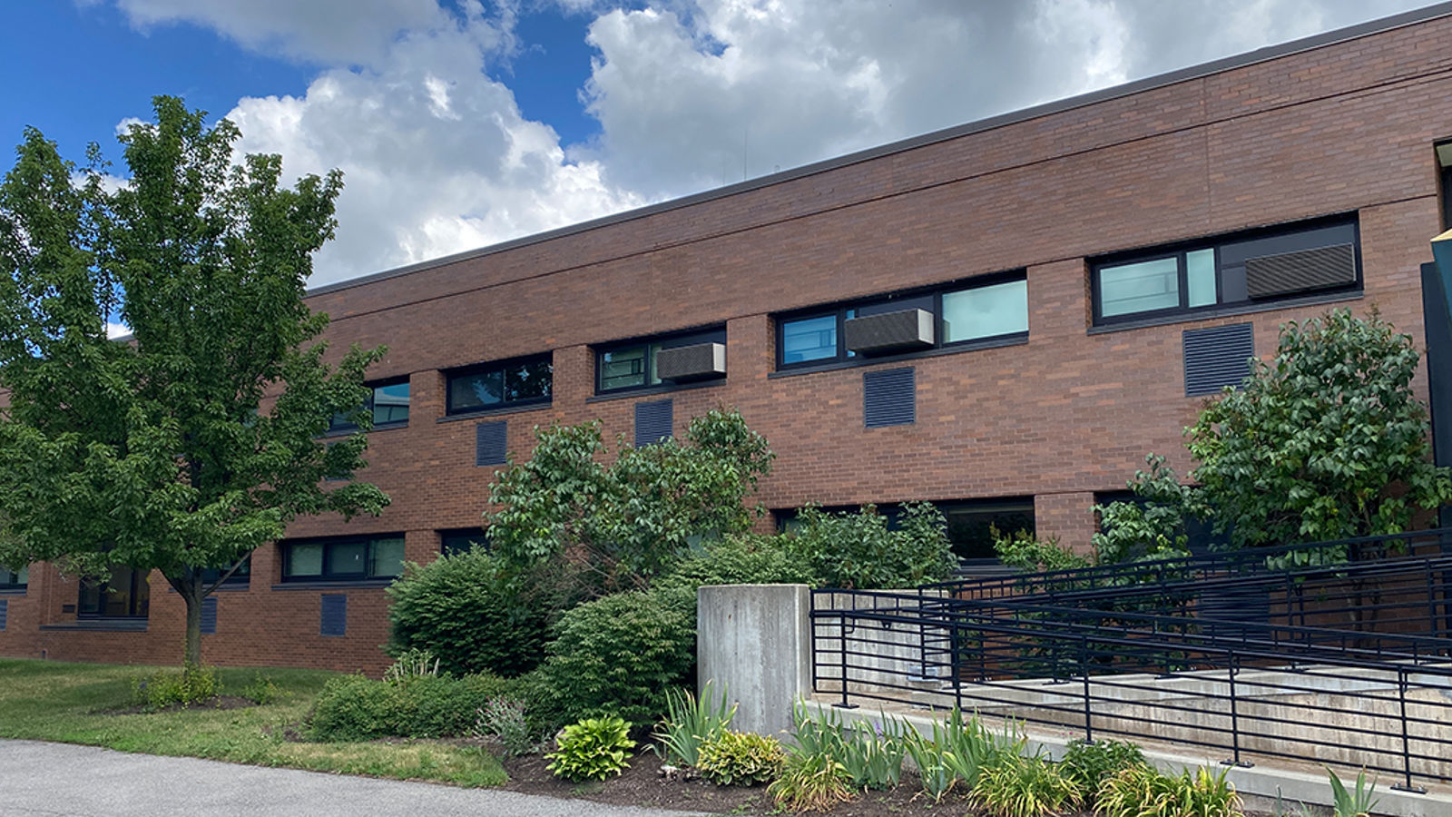 brick building, Residence Hall D