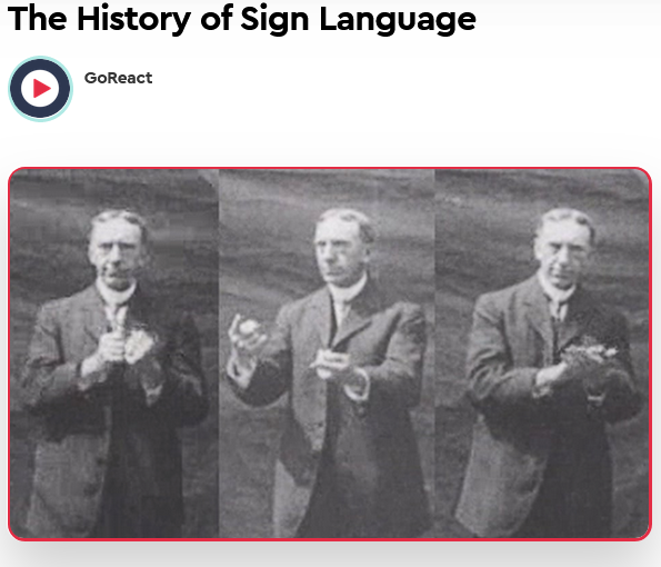 GoReact The History of Sign Language