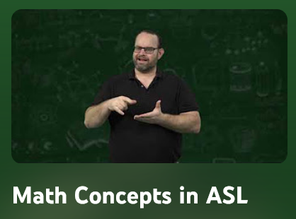 Math Concepts in ASL