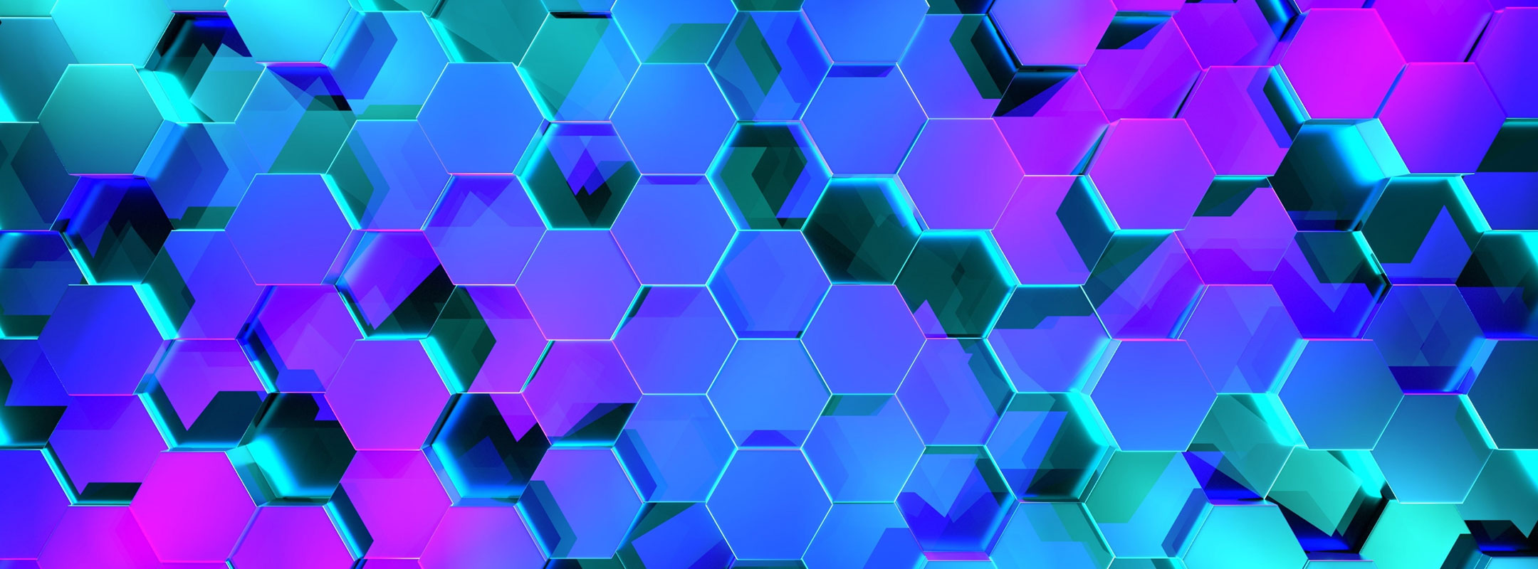 a super cool background made up of hexagons