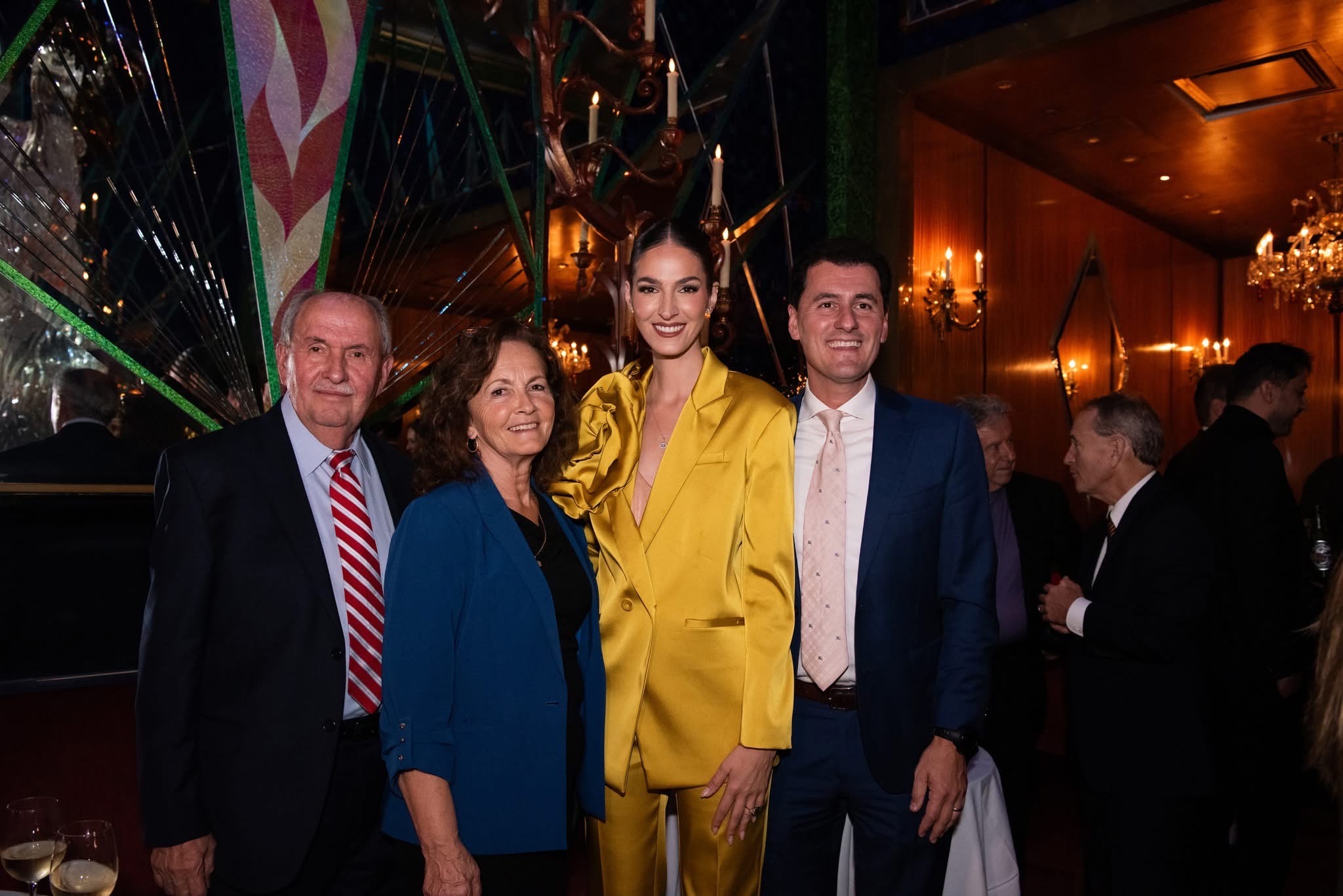 biberaj family with Emina qunmulaj at gala new york