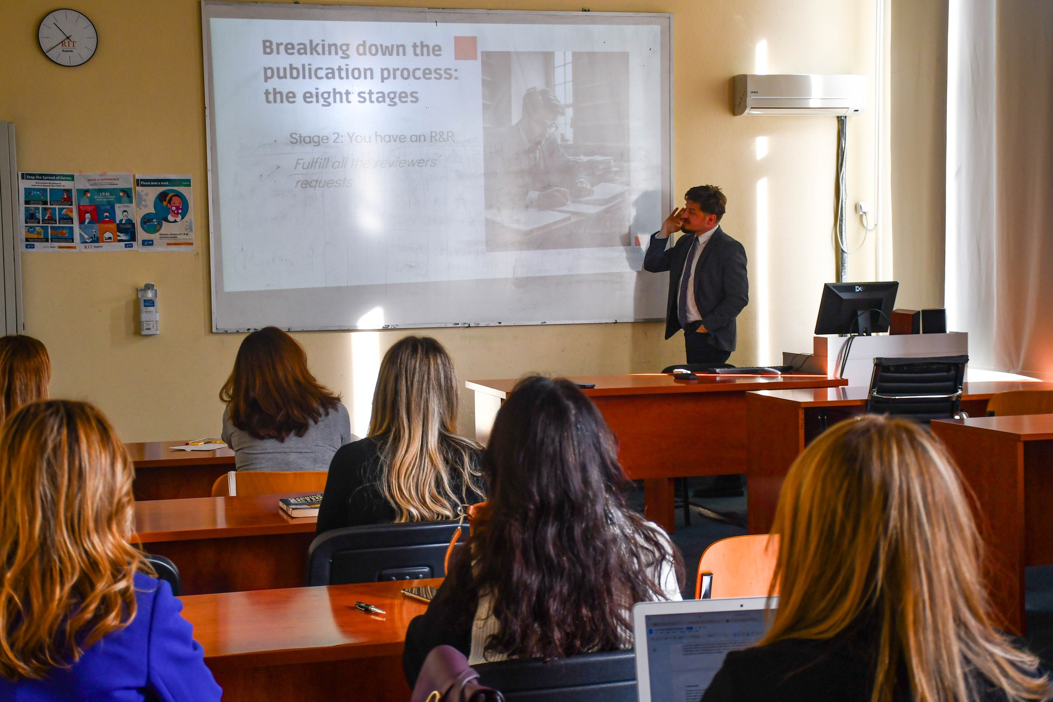 professor Gent Carrabregu during workshop