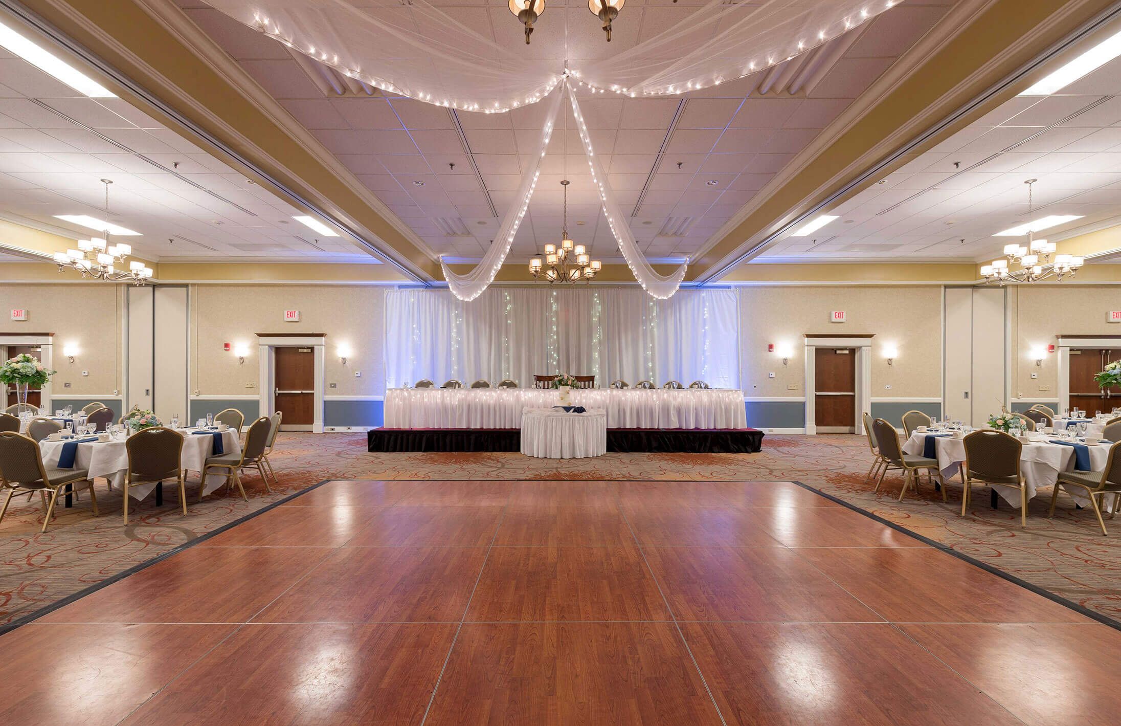 Ballroom dance floor for a wedding