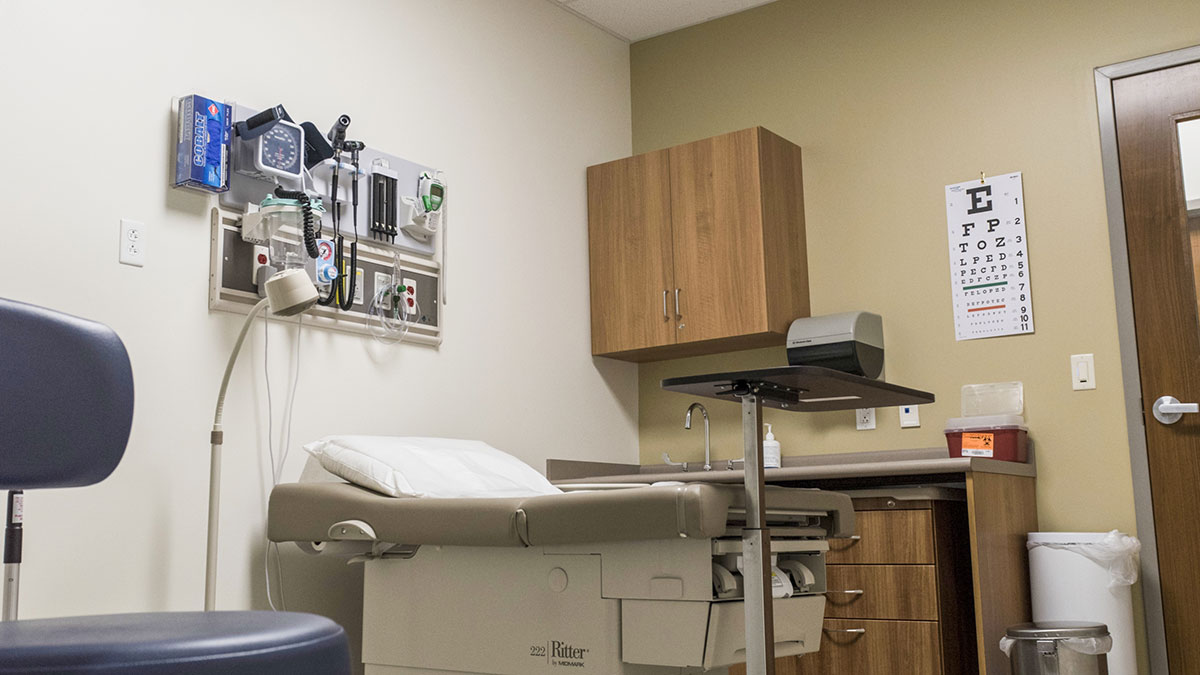 a room where doctors would evaluate patients