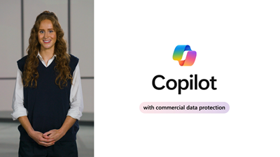 Microsoft Copilot with commercial data protection logo