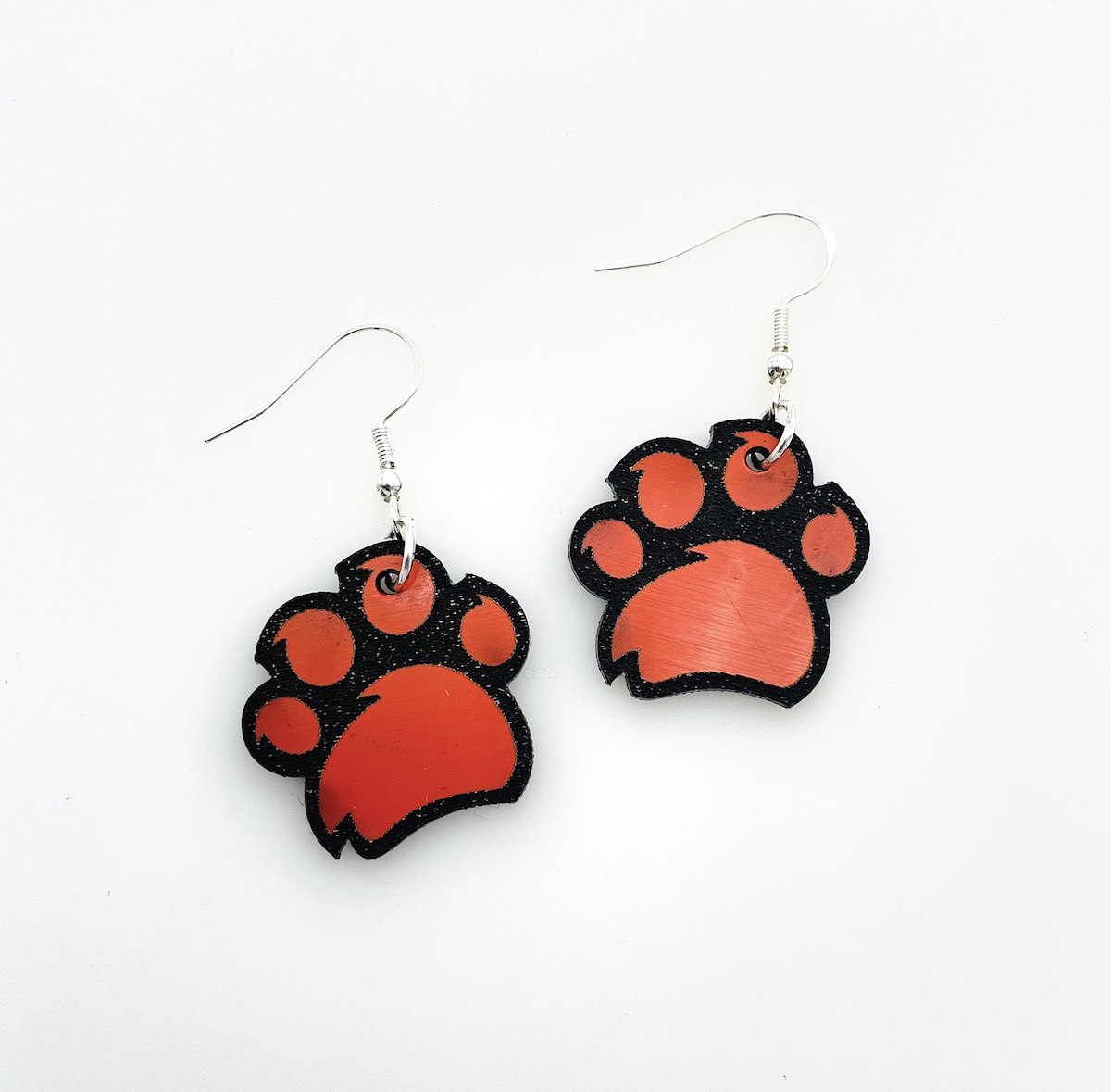 tiger paw earrings