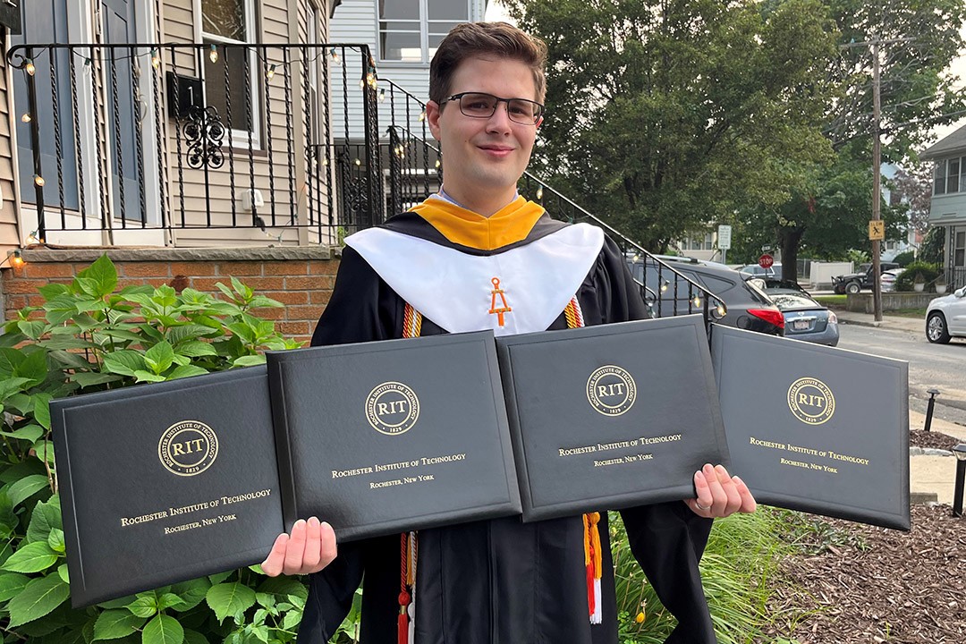 RIT Student Graduates With Multiple Degrees | RIT