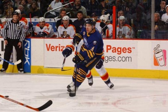 Derek Roy Signed Buffalo Sabres White Jersey