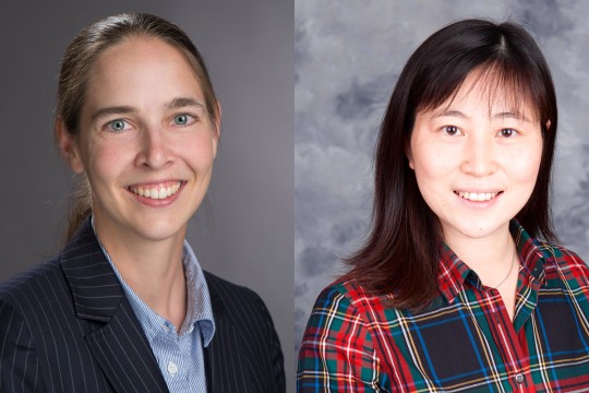 'Katie McConky and Amanda Bao are shown in headshots next to each other.'