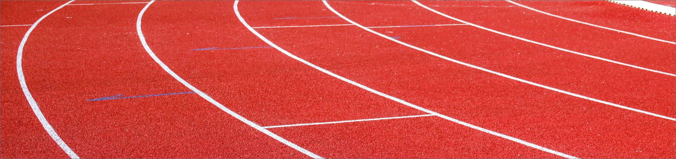 a runner's track with lanes