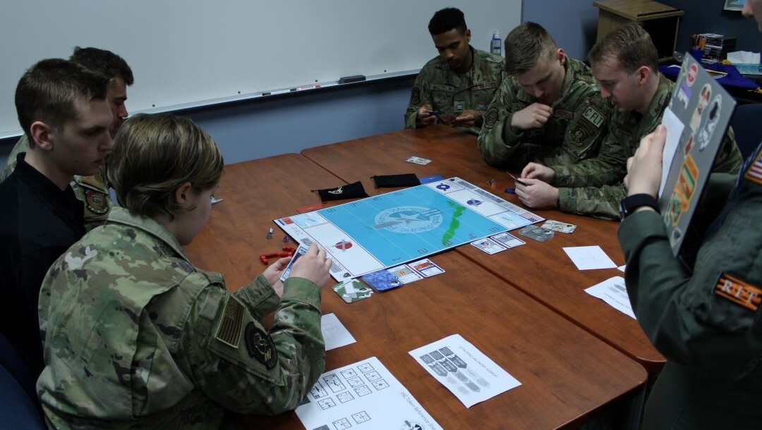 cadets playing a wargame