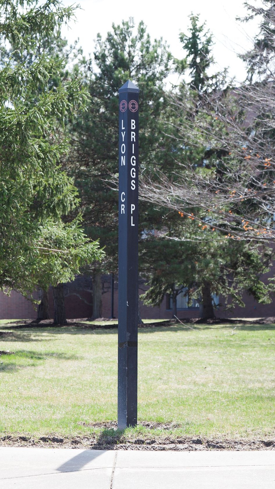 Briggs Place Road Marker