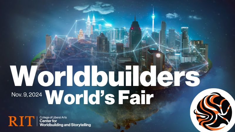 a graphic that says worldbuilderworlds fair november 9