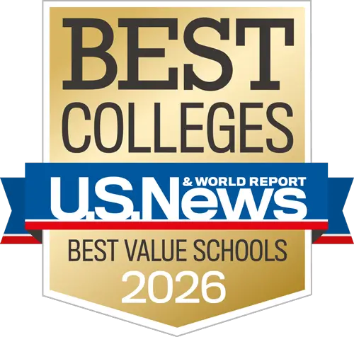 U.S. News and World Report badge for Best Value Schools for 2026.